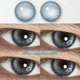Popxstar 1 Pair Blue&Green Lenses Colored Eyeglass Lenses Bright Beauty Pupils Eye Color Lenses Myopia With Diopter Fashion Lens