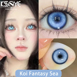 Popxstar 1 Pair New Color Contact Lenses with Diopter Myopia Eyes Cosplay Halloween Soft Comfort Contact Lenses Makeup Yearly