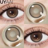 Popxstar NEW Choco Series Colored Contact Lenses Cosmetic Black Lenses Gray Contacts Lenses Women Makeup Colored Pupils Blue lenses