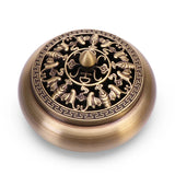 Popxstar  Incense Furnace Pure Copper Household Indoor Sandalwood Antique Pan Incense Furnace Soothes The God Incense Furnace