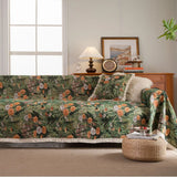 Multifunction Soft Sofa Towel Anti Cat Scratch Jacquard Thick Colored Flower Thick Sofa Cover for Living Room Sofa Blanket