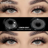 Natural Gray Contacts Colored Contact Lenses Soft Beautiful Pupil Blue Eye Contacts Yearly Colorful Lenses 2pcs/Pair