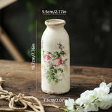 Popxstar  Retro Pastoral Ceramic Vase Home Furnished Ice Cracked Flower Pot Decorative Dry Flower Hydroponic Flower Arrangement Device