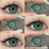 Popxstar New 1pair Colored Contact Lenses for Eyes Brown Contacts Lenses Fashion Blue Eyes Lenses Yearly Korean Gray Contacts