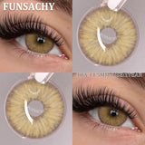 1 Pair Brown/Gray Color Contact Lenses Beautiful Pupils Cosmetic Korean Fashion Natural Eye Contacts Doll Black Lenses
