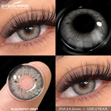 Natural Brown Eyes Lenses 2pcs Colored Contact Lenses for Eyes Blue Eye Contacts Gray Beauty Pupil Yearly Green Lenses
