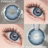Popxstar  New Colorful Contact Lenses for Eyes 1 Pair Natural Fashion Contact Lenses Blue Gray Eyes Lens Yearly Cosmetics Pupils