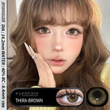 1 Pair Color Contact Lenses for Eyes Fashion Color Eye Lens Brown Eye Lenses Gray Pupils Lens Yearly Soft Lenses