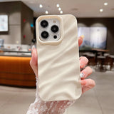 Popxstar Luxury 3D Wave Pattern Phone Case For iPhone 14 Pro Max Case For iPhone 11 13 12 15 Pro Max XS X XR 7 8 Plus SE Shockproof Cover