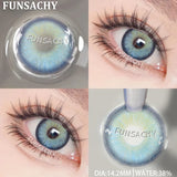 Popxstar  New Colorful Contact Lenses for Eyes 1 Pair Natural Fashion Contact Lenses Blue Gray Eyes Lens Yearly Cosmetics Pupils