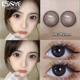 Popxstar  1 Pair Myopia Color Lenses for Eyes with Prescription  Natural Eyes Contacts Lenses Wearing Comfort Yearly Fast Shipping