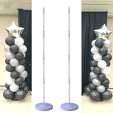 Popxstar 1PC 130cm Clear Balloon Column Stand Arch Balloons Holder for Graduation Decoration Wedding Birthday Baby Shower Party Supplies