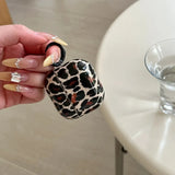 Korean Leopard Print Headphone Case For Apple Airpods Pro 3 4 2 Pro Cover Silicone Cute Headset Cases For Airpod Pro2 Funda Capa