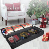 Christmas Gift Wrap Storage Bag Underbed Storage Organizer With thicken Handles Xmas Wrapping Paper Storage Box Black