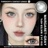 Popxstar  2PCS Natural Brown Gray Lenses for Eyes Blue Lenses Beautiful Pupil Korean Fashion Color Round Lens Yearly Cosmetics