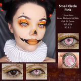 Popxstar  2pcs Halloween Colorful Contact Lenses Pink Red Lenses Multicolored Soft lenses Anime Cosplay Eye Lenses Fast shipping