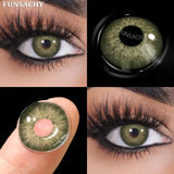 Popxstar  1 Pair Natural Color Contact Lenses for Eyes Brown Lenses Colorcont Korean Lens Yearly Beauty Gray Pupils Eye Contacts