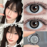 2pcs Brown Contacts Lenses with Degree Colorld Lenses Beauty Pupils Circle Lenses Makeup Yearly Korean Lens Fast Shipping