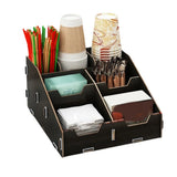 Multi-Cell Disposable Paper Cup Storage Shelf Space Saving Large Capacity Paper Cup Dispenser Durable Cup Straw Storage Rack