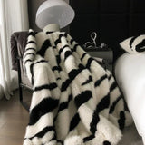 Popxstar Faux Fox Fu Fur Warm Autumn Winter Blanket High End Plush Super Comfortable Blankets for Bed Sofa High-quality Weighted Blanket