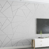 Popxstar  Curved Striped Film and Television Wall Decoration, 3D Stereoscopic TV Background Wall Wallpaper, Bedroom Living Room Wallpaper