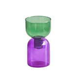 Popxstar 2pc Set Mini Vases Terrarium Hydroponic Plant Pot Glass Vase Wedding Flowers Candle Holders Decor Avocado Glass Growing Bud Vase