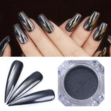 Popxstar Aurora Pearl Nude Pink White Nails Glitter Dust Chrome Moonlight White Rubbing on Powder Shell Mirror Pigment Nail Art Supplies