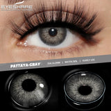 2pcs Natural Black Contact Colored Contact Lenses for Eyes Brown Makeup Lenses Yearly Gray Beautiful Pupils Blue Lens