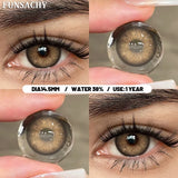 Popxstar  1 Pair Colorful Contact Lenses Natural Eye Makeup Contacts Lens for Eyes Korean Soft Lens Cosmetic Pupils Color Eye Len