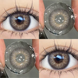 1Pair Colored Contact Lenses Beauty Pupil Blue Lenses Eye for Natural Effect Eyes Cosmetic Brown Eye Lenses Free Shipping