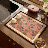 Popxstar American retro light luxury kitchen countertop drain pad, diatom mud suction pad, quick-drying washing table, sink, bar mat