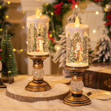 Popxstar Christmas Decorations Candle Lights Christmas Crystal Lights Snow Lights Kidsren's Birthday Christmas Gift Venue Home Decoration