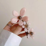 Popxstar Pearl Flower Bubble Braid Phone Line Hairband Head Rope Female New High end Ins Straight Braid Artifact