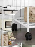 Popxstar 6/5/4/3 Layers Storage Shelves Household Trolley Standing Rack Home Bathroom Pantry Organization and Kitchen Storage Accessories