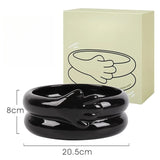 Creative Nordic Feng Shui Fruit Pan Home Living Room Tea Table High End Simple Ceramic Fruit Pan