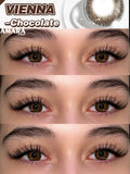 Popxstar  Big Diameter Black Lenses 14.5mm Lenses Colored Contact Lenses for Eyes Big Eye Lenses Natural Look Brown Lenses