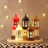 Popxstar Eid Decoration Light Eid Mubarak Lamp Ornament Islam Muslim Party Decor Supplies Ramadan Wind Lantern Decor for Home Party