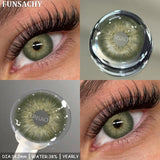 Popxstar  2pcs Blue Color Contact Lenses for Eyes High Quality Brown Natural Lens Green Pupils Korean Soft Lens Cosmetic Yearly
