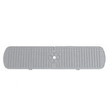 Popxstar Silicone Faucet Mat Large Sink Splash Pad Countertop Protector Bathroom Water Ripples Faucet Water Catcher Mat