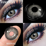 Popxstar  1Pair New Colored Contact Lenses for Eyes Big Black Eye Lens Natural Yearly Cosmetics Beauty Women Men Pupils Fast Ship
