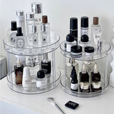 Popxstar Desktop Cosmetic Rack Rotatable Bathroom Shelf Large-capacity Perfume Aromatherapy Skin Care Product Storage Rack Organizer