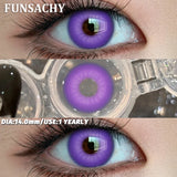 Popxstar  1Pair Candy Color Cosplay Contact Lenses for Eyes Pink Red Eye Makeup Contacts Yearly Pupils Green Halloween Softlens