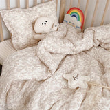 Popxstar Baby Camellia Rose Print Muslin Blanket Quilt for Summer Infant Floral Muslin Comforter Napping Cover for Baby Bedding Quilts