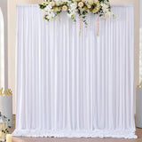 Popxstar 2PCS Sage green Backdrop Curtain for Party Wedding Wrinkle Free Photo Curtains Backdrop Drapes Fabric Decoration for Baby Shower