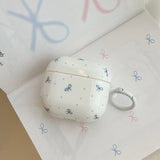 Popxstar  INS Niche Point Bowknot Peach Heart Pendant Cute Silicone Earphone Case For AirPods Pro 2 3 4 Soft Cover Shockproof Non-slip