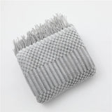 Popxstar  Summer Blanket for Bed Sofa Knitted Blanket With Tassel Nap Blankets Air Conditioning Blanket Soft Throw Blanket Bed Sheet Cover