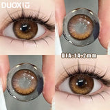 Popxstar  1Pair New Color Contact Lens Pupils Nature High Quality Myopic Green Lens Blue  Eyes - 0.00 to- 8.00 Diopter Lenses