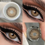 Popxstar  2pcs Colored Contact Lenses for Eyes Blue Pupils Lens Natural Brown Softlens Beautiful Cosmetic Gray Green Eye Contacts