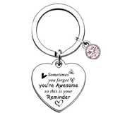 Popxstar Inspirational Key Chain Ring Sometimes You Forget You're Awesome keychains pendant Graduation Gift