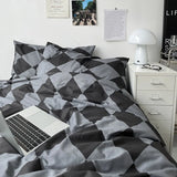 Popxstar Ins Pink Flowers Bedding Set Flat Bed Sheet Duvet Cover Twin Full Queen Nordic Bed Linen Boy Girl Bedding Sets Flower Cherry